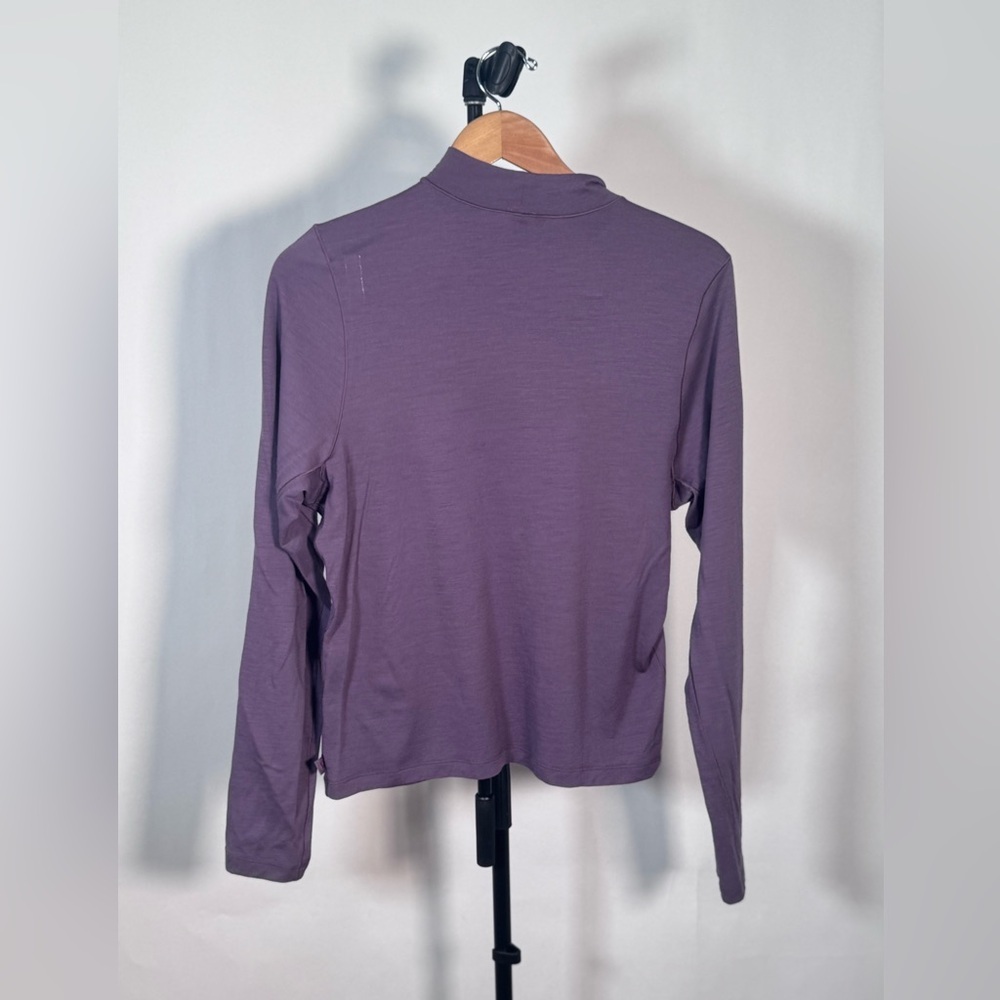 NWOT Lululemon lab Merino Wool-Blend Mock Neck Long-Sleeve Shirt Dusty A… - Picture 4 of 6